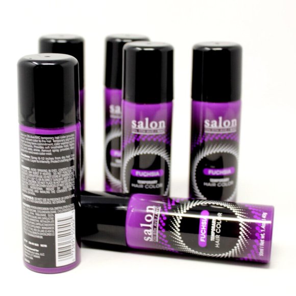 LOT OF 6 Salon on 5th Ave, NYC Temporary Hair Color Fun Shades, Fuchsia - Picture 2 of 7